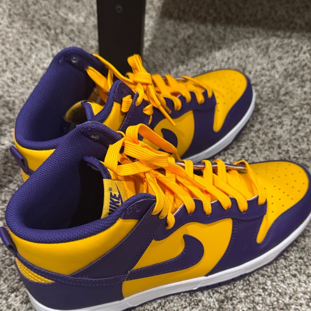 Nike Yellow and Purple Sneakers